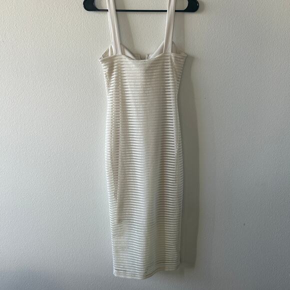 Good American Mesh Ivory Dress Size Small - Picture 3 of 9